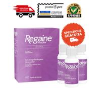 Re gaine DONNA 2% Mino-xidil Soluzione (3 MESI BOX) Ricrescita Capelli