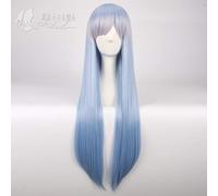 Re: La vita in un mondo diverso da zero Cosplay Rem Ram Blu Ombre lungo rettilineo capelli sintetici per l'adulto + Cap parrucca solo parrucca