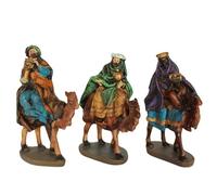 Re Magi Presepe 14 Cm Con I Cammelli. 3 Personaggi Presepe Per Il Tuo Presepe Natalizio. Presepe Di Natale Con Accessori Presepe. Completa Il Tuo Portale Del Presepe Con Le 9 Statuine Del Presepe.