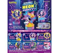 RE-MENT Pokemon Neon Party Set Completo Di 6 Figure UFFICIALE GIAPPONESE