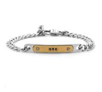 Re mida Bracciale Uomo 4US Cesare Paciotti Acciaio Targhetta 4UBR7857