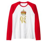 Re monarca Britannico Lunga Vita al re Dio salvi Il re Maglia con Maniche Raglan
