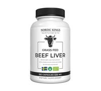 Re Nordici - Fegato di Manzo Biologico Alimentato a Erba 100% - 180 Capsule