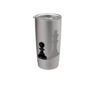 Re ombra del pedone degli scacchi Bicchiere termico in acciaio inox doppia parete