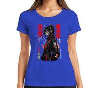 RE-PLAN WE Build Our Future Cyborg Japan Y2K - Maglietta da donna, Blu, M