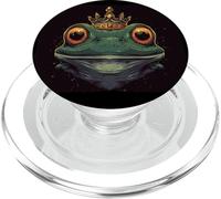 Re rana con corona per un tocco umoristico nel regno PopSockets PopGrip per MagSafe