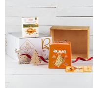 Re Regalo, Cesto Regalo Gastronomico, Confezione di Natale con Panettone, Pasta, Riso, Dolci e Prodotti Italiani (Pensiero di Natale)