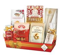 Re Regalo, Cesto Regalo Gastronomico Gran Paradiso, Confezione con Pasta, Salse, Cotechino, Taralli e Dolci, Prodotti Italiani, Specialità Made in Italy