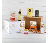 Re Regalo, Cesto Regalo Gastronomico Vegano, Prodotti Tipici Italiani Vegani, Confezione con Olio, Pasta, Zuppa, Riso, Biscotti e Caffè