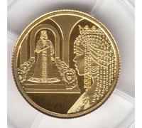 Re Salomone e la Regina di Saba 2021 Arte Biblica PR Moneta 13,9 mm 1,24 g ORO