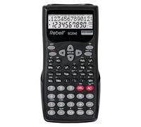 REBELL SC2040-BX - Calcolatrice scientifica tascabile, 12 cifre, nera