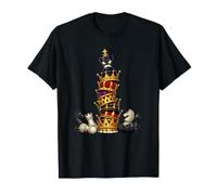 Re scacco Matto corone impilate Royalty Scacchi Maglietta