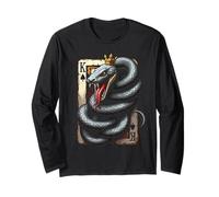 Re Serpente Poker Texas Holdem Carte Maglia a Manica