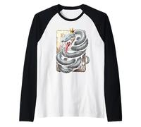 Re Serpente Poker Texas Holdem Carte Maglia con Maniche Raglan