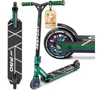RE:SPORT® Monopattini Freestyle REVO PRO con Supporto, 110 mm PU Wheels & Y-Bar | Monopattino Acrobatico Professionale ABEC 9 cuscinetti a sfera | Stunt Scooter per Adulti e Bambini