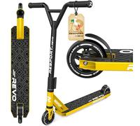 RE:SPORT Monopattino Stunt Revo per bambini e adulti, con supporto, 100 mm, ruote in poliuretano e barra a Y, cuscinetto a sfere ABEC 9, monopattino acrobatico (Revo Podium)