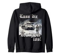 Re Tiger Carro Armato Soldato T corazzato Esercito Felpa con Cappuccio