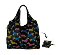 Re-Uz Lifestyle Shopper XL - pieghevole grande borse della spesa riutilizzabili - Sausage Dogs Summer bassotti