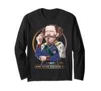 Re Vittorio Emanuele II, Re di Sardegna, Italia Maglia a Manica