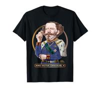 Re Vittorio Emanuele II, Re di Sardegna, Italia Maglietta