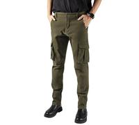 RE&X JEANS COUTURE Pantaloni Cargo Uomo da Lavoro Moto Invernali Impermeabili Senza Felpato