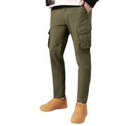 RE&X Pantaloni Cargo Uomo Invernali Confortevole Cotone Lavoro Pantaloni Uomo