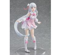 Good Smile Company Re: Zero Starting Life In Another World Pvc Statue Pop Up Parade Emilia: Memory Snow Version 17 Cm Bianco