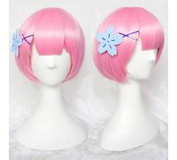 Re Zero kara Hajimeru Isekai Seikatsu Rem Ram Parrucca Cosplay Corta Deco Deco