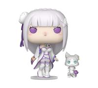 Re:zero Pop&buddy Animation Vinile Figures Emilia W/puck 9 Cm Funko