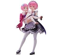 Re:Zero Starting Life in Another World PVC Statue 1/7 Ram & Childhood Ram 23 cm