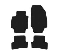 RE08-1 Set Tappetini Velluto Premium Opaco Nero per Renault Captur I 2013-2019 t