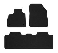 RE09-1 Set Tappetini Velluto Premium Opaco Nero per Renault Espace V 2014-2023 t