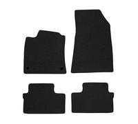 RE10-1 Set Tappetini Velluto Premium Pelle Rosso&Bianco per Renault Clio V dal 2