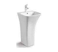 Rea Ada SLim lavabo 45.6x44.5 cm rettangolare freestanding bianco REA-U9902