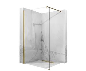 Rea Aero parete doccia 90 cm oro lucida/vetro trasparente REA-K8442