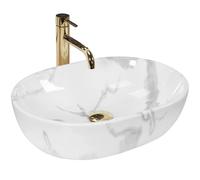 Rea Amelia lavabo 48x34.5 cm ovale da appoggio REA-U8001