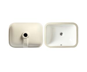 Rea Anabel lavabo 46.5x35.5 cm rettangolare sottopiano bianco REA-U0624