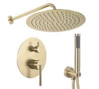 Rea Argon set da bagno da incasso con soffione oro REA-P7810