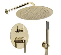 Rea Argon set doccia da incasso con soffione oro REA-P6538