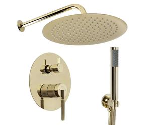 Rea Argon set doccia da incasso con soffione oro REA-P6538