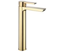 Rea ARGUS GOLD RUBINETTO LAVABO ALTO Miscelatore da bagno in ottone monocomando rubinetto regolabile caldo e freddo (oro)