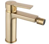 Rea Rubinetto da bidet ARGUS Gold Brush Miscelatore monocomando in ottone per WC Bagno (Oro)