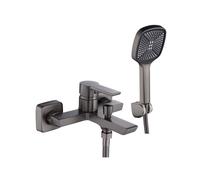 Rea Argus rubinetto per vasca e doccia a parete grafite REA-B8747