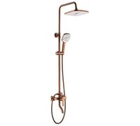 Rea Argus set doccia a parete con soffione rame REA-P3001
