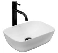 Rea Belinda lavabo 37x25.5 cm rettangolare da appoggio bianco REA-U5667