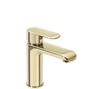 Rea BLOOM GOLD RUBINETTO LAVABO BASSO Miscelatore da bagno in ottone Miscelatore monocomando caldo e freddo regolabile (Oro)