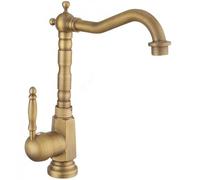 Rea Sanitär Rubinetto da lavabo Bona Old Gold High Miscelatore monocomando ottone caldo/freddo Oro