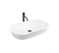 Rea Cleo lavabo 70x39 cm ovale da appoggio bianco REA-U6215