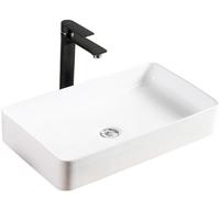 Rea Denis lavabo 61.5x35 cm rettangolare da appoggio bianco REA-U4800