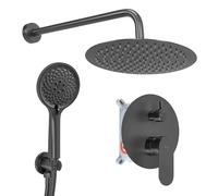 Rea Drop set doccia da incasso con soffione grafite REA-P9661